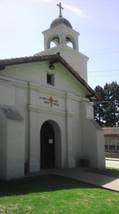 The Santa Cruz Chapel is a 1/2 size replica of it's former self.