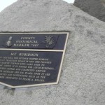 A plaque memorializing the first Easter Sunrise Service.