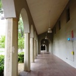 A view of the arches inside the quadrangle.