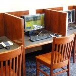 Computers at the new Marcy Branch library.