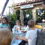 I am not sure the Carlsen kids enjoyed the Mexican food, but they still had fun talking.