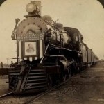 A picture of President Roosevelt's 1903 campaign train.