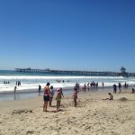 From our spot on the beach we had a great view of the pier.