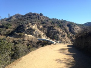 The bridge up the Dante's Peak trail.