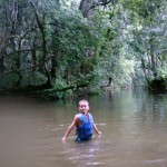 After the canoe trip we got to swim in front of the cave.