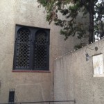 In the courtyard you can see some ruminants of it's days as a Catholic seminary.