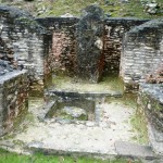 This room was used for spiritual cleansing. The petitioner would start a fire in the pit, pray to the stella, and then bathe in the ashes.