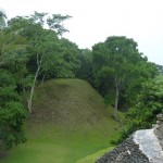 An unexcavated pyramid.