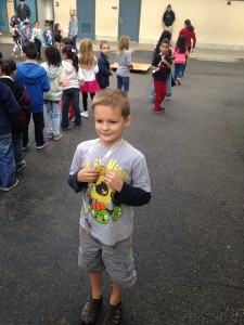 AJ with his reading award.