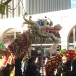 A good luck dragon made it's way through the parade.