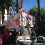 I was immediately drawn to the Okonomiyaki sign. Unfortunately, the wind got really strong and they had to take it down.