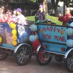 Some pedal carts were decorated by the various sister cities.