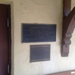 This plaque dedicates the Sherman Institute as a city landmark.