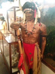 In the back of the museum there are student made models of traditional Native American life and culture.