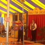 Saw a little family circus at the fair.