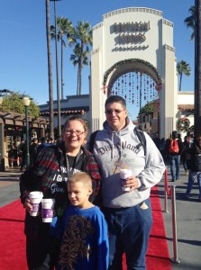 The Hot Chocolate family at Universal Studios "the entertainment capitol of L.A."