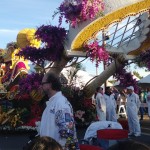 Talking to the float technicians was interesting. They had some of the floats going.