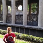 AJ checking out Benito Juarez's tomb.