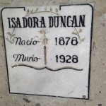 The Mexico tombstone of Isadora Duncan