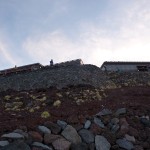 A view up to the 8.5 station shows how steep the climb was.