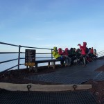 There were a lot of very long tour groups climbing Mt. Fuji.