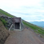 These concrete structures are meant for you to run inside and shelter in the case of a avalanche.