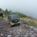 The ranger had a 4x4, which he used to patrol the trails.