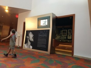 There are a lot of small spaces in the concert hall such as the Wellington Music Room (currently exhibiting Jazz singers).