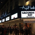 The August Wilson Theater playing Groundhog Day.