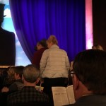 Caroline Rhea sat three rows up from us during the show.